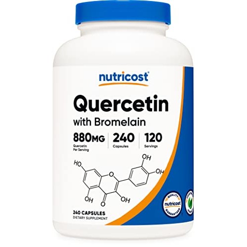 Nutricost Quercetin 880mg, 240 Vegetarian Capsules with Bromelain...