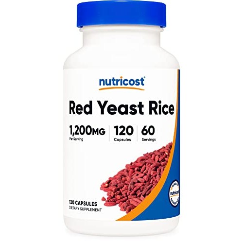 Nutricost Red Yeast Rice 1200mg, 120 Capsules - 60 Serv, Veggie C...