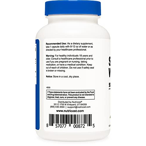 Nutricost St John’s Wort Capsules 500mg 120 Capsules- Gluten Fr...