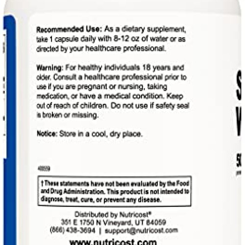 Nutricost St John’s Wort Capsules 500mg 120 Capsules- Gluten Fr...