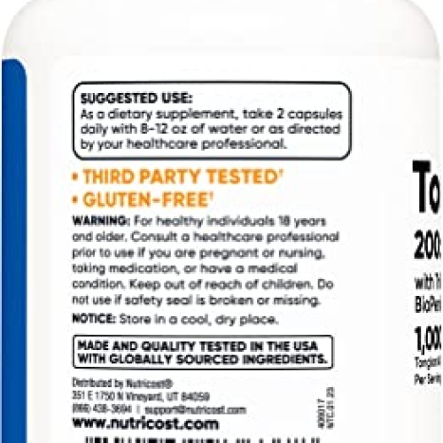Nutricost Tongkat Ali 1,000mg 60 Capsules - with Tribulus Terrest...