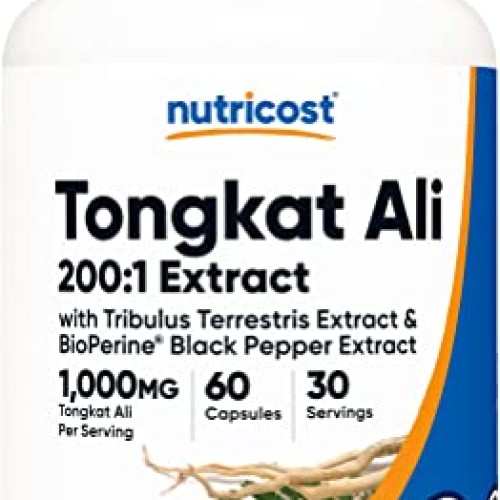 Nutricost Tongkat Ali 1,000mg 60 Capsules - with Tribulus Terrest...
