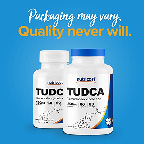 Nutricost Tudca 250mg, 60 Capsules Tauroursodeoxycholic Acid - ...