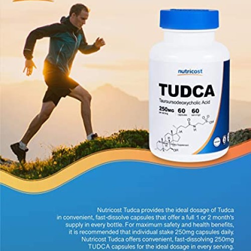 Nutricost Tudca 250mg, 60 Capsules Tauroursodeoxycholic Acid - ...