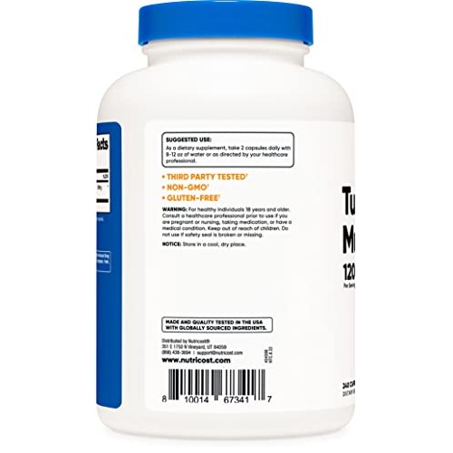 Nutricost Turkey Tail Mushroom Capsules 1200mg, 120 Servings 240...