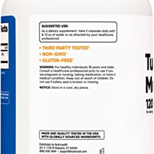 Nutricost Turkey Tail Mushroom Capsules 1200mg, 120 Servings 240...