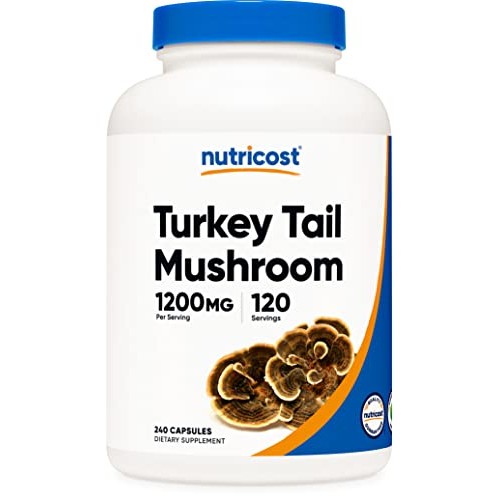 Nutricost Turkey Tail Mushroom Capsules 1200mg, 120 Servings 240...