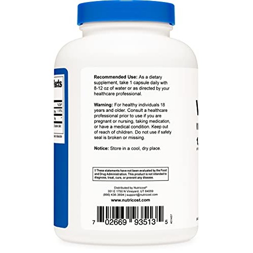 Nutricost Vitamin C with Rose Hips 1025mg, 240 Capsules - Vitamin...