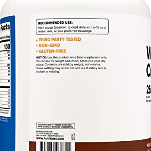 Nutricost Whey Protein Concentrate Chocolate 5LBS