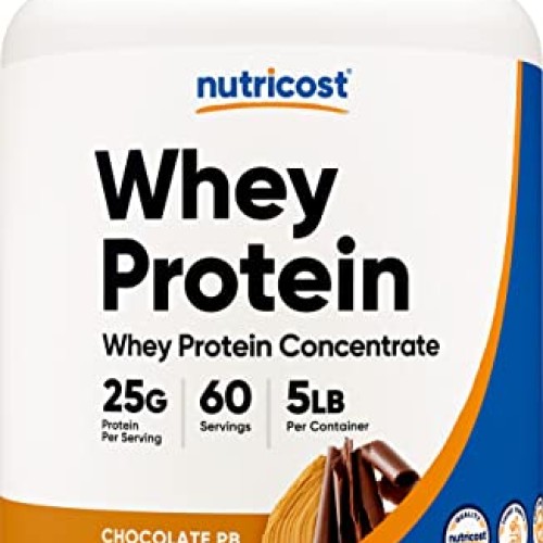 Nutricost Whey Protein Concentrate Chocolate Peanut Butter 5LBS...