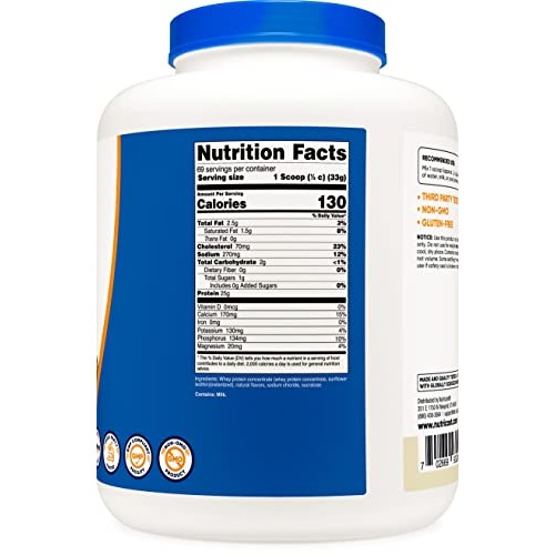 Nutricost Whey Protein Concentrate Vanilla 5LBS
