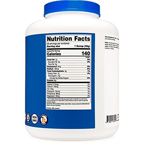 Nutricost Whey Protein Isolate Chocolate Peanut Butter, 5 Pound...