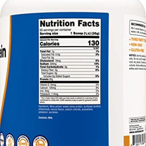 Nutricost Whey Protein Isolate Salted Caramel, 5LBS