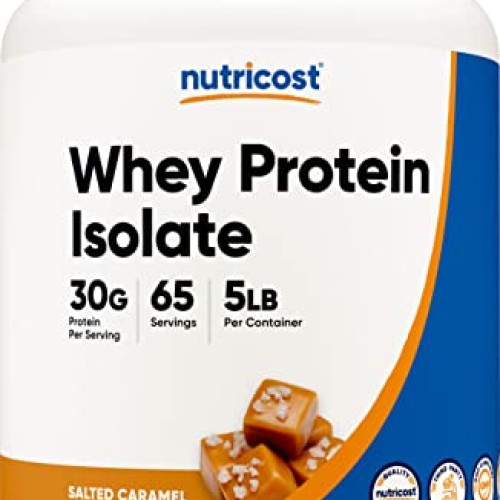 Nutricost Whey Protein Isolate Salted Caramel, 5LBS