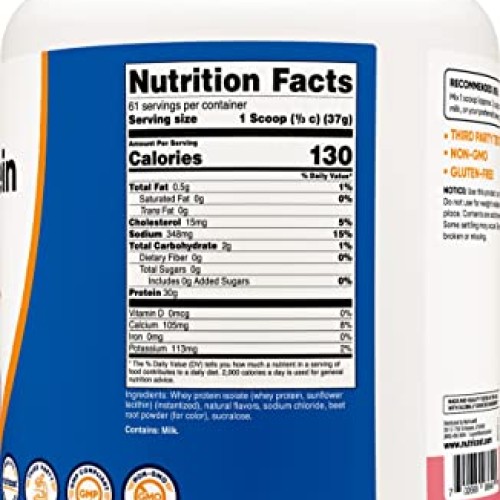 Nutricost Whey Protein Isolate Strawberry Milkshake 5LBS