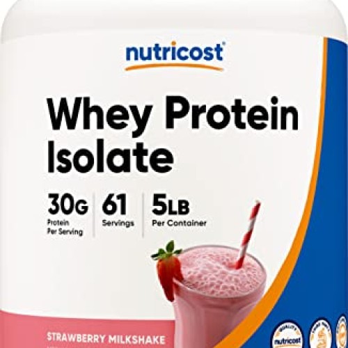 Nutricost Whey Protein Isolate Strawberry Milkshake 5LBS
