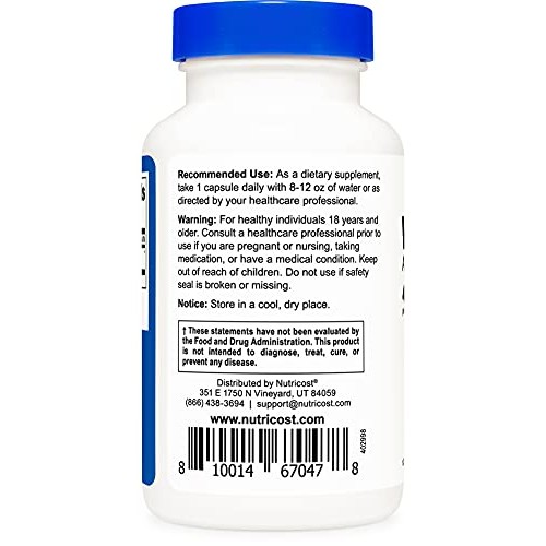 Nutricost Wormwood Capsules 450mg 120 Capsules - Vegetarian Caps,...