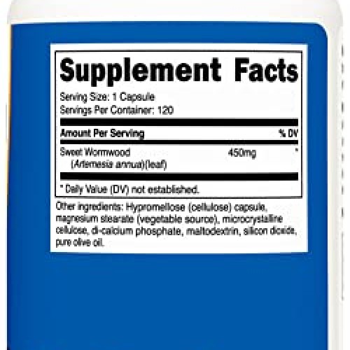 Nutricost Wormwood Capsules 450mg 120 Capsules - Vegetarian Caps,...