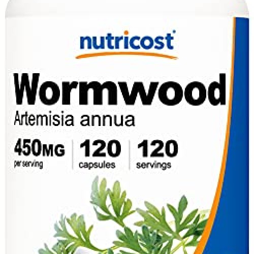 Nutricost Wormwood Capsules 450mg 120 Capsules - Vegetarian Caps,...