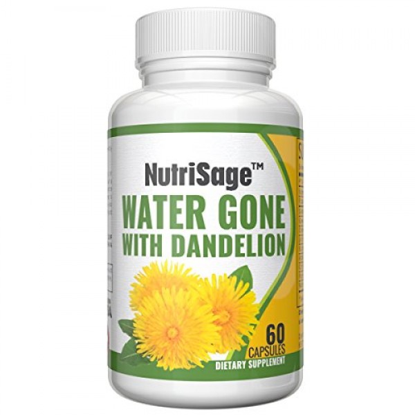 Premium Diuretic Water Pill with Dandelion – Fights Water Retenti...