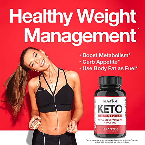 Keto Pills with Apple Cider Vinegar & MCT Oil, BHB Weight Loss Su...