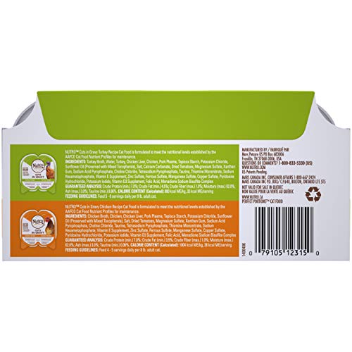 NUTRO Grain Free Natural Soft Wet Cat Food Cuts in Gravy Beef Rec...