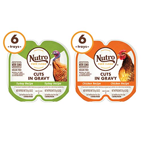 NUTRO Grain Free Natural Soft Wet Cat Food Cuts in Gravy Beef Rec...