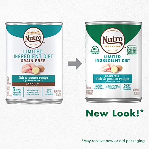NUTRO Limited Ingredient Diet Adult Canned Soft Wet Dog Food Prem...