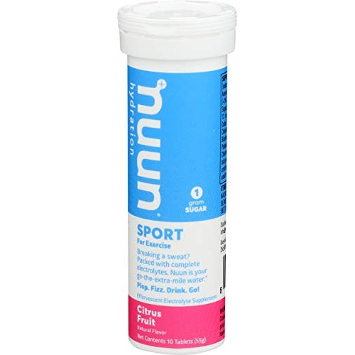 Nuun BEV TUBE TB, blue, Citrus Fruit, 10 Count
