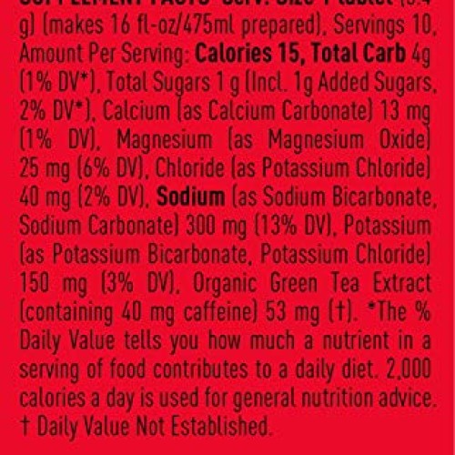 Nuun Sport + Caffeine: Electrolyte Drink Tablets, Cherry Limeade,...