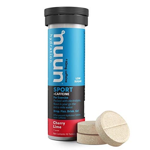 Nuun Sport + Caffeine: Electrolyte Drink Tablets, Cherry Limeade,...