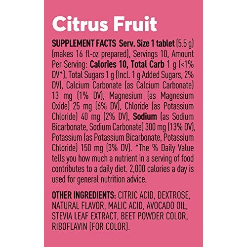 Nuun Sport: Electrolyte Drink Tablets, Citrus Fruit, 10 Count Pa...