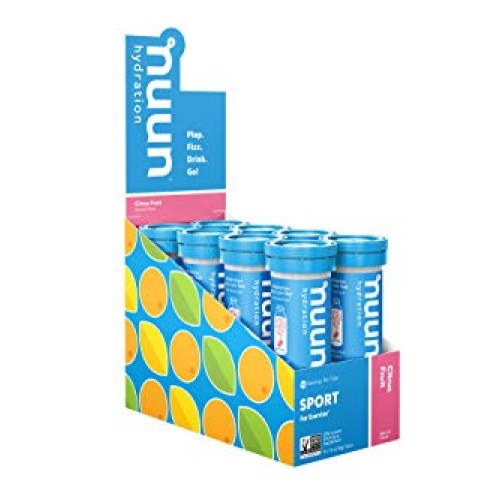 Nuun Sport: Electrolyte Drink Tablets, Citrus Fruit, 10 Count Pa...