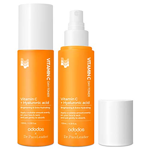 ODODOS Vitamin C Face Toner with Hyaluronic Acid, Glycolic Acid T...