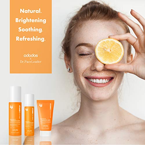 ODODOS Vitamin C Face Toner with Hyaluronic Acid, Glycolic Acid T...