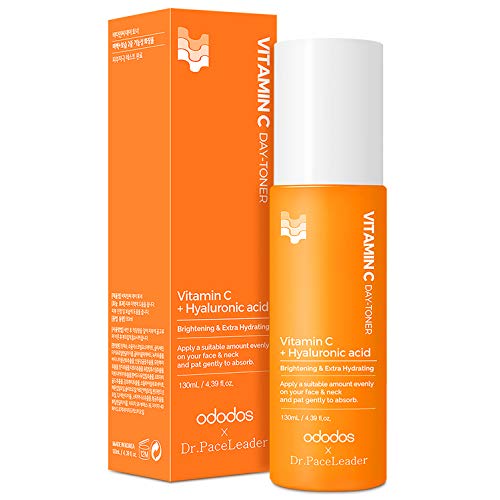 ODODOS Vitamin C Face Toner with Hyaluronic Acid, Glycolic Acid T...