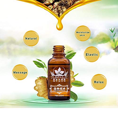 Ofanyia 5Pcs Lymphatic Drainage Ginger Oil, 100% PURE Natural Gin...