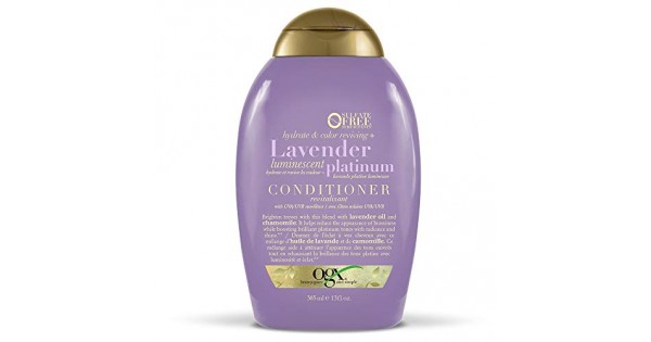 6. OGX Hydrate & Color Reviving + Lavender Luminescent Platinum Shampoo - wide 3