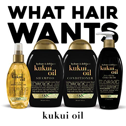 OGX Kukui Oil Conditioner Hydrate Plus Defrizz 13 Ounce Pack of ...
