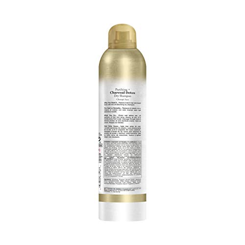 OGX Purifying + Charcoal Detox Dry Shampoo Spray with Activated C...
