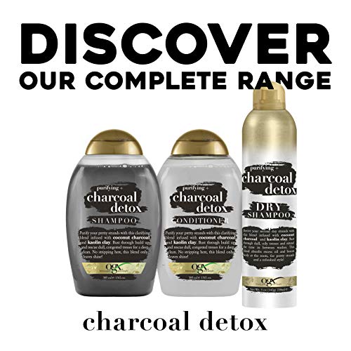 OGX Purifying + Charcoal Detox Dry Shampoo Spray with Activated C...
