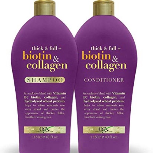 OGX Thick & Full Biotin & Collagen Shampoo 40oz + Conditioner 40o...