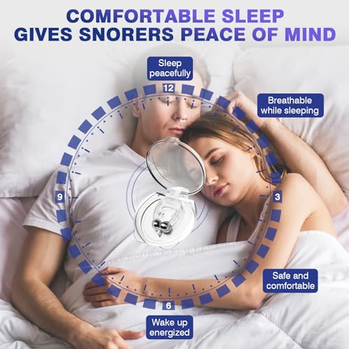 Anti Snoring Devices,Snore Stopper with Adjustable Magnet, Silico...
