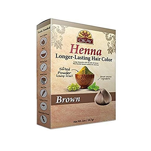 Okay Longer Lasting Henna Color, Brown, 2 Ounce
