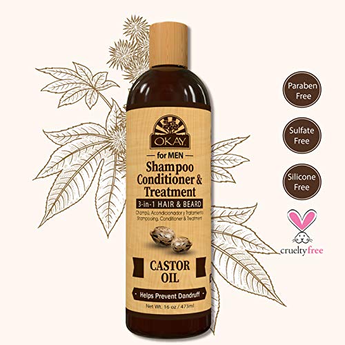 OKAY | Shampoo, Conditioner & Treatment 3-in-1 | Hair & Beard | M...