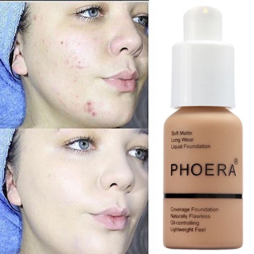 New 30ml PHOERA Matte Oil Control Concealer Foundation Cream Liqu...
