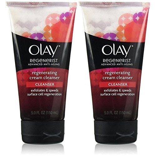 Olay Regenerist Cream Cleanser, Regenerating, 5 Ounce 2 Pack
