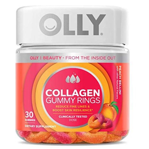 Olly Collagen Gummy Rings! 30 Gummies Peach Peach Bellini Flavor!...