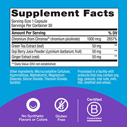 OLLY Combat Cravings, Metabolism & Energy Support Supplement, Chr...