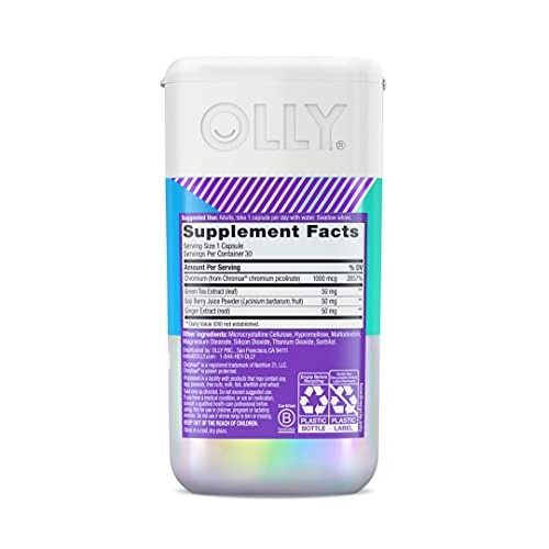 OLLY Combat Cravings, Metabolism & Energy Support Supplement, Chr...